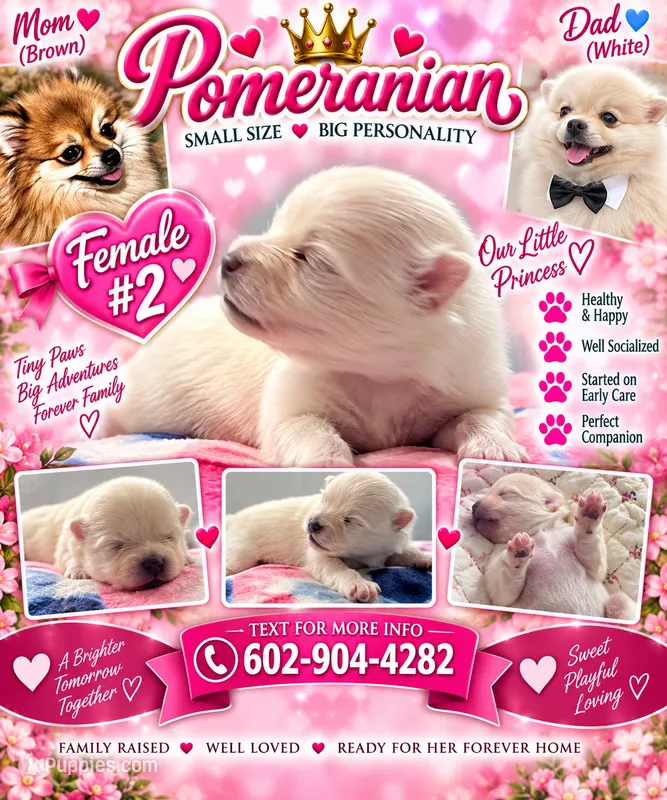 Female pomeranian 2 – Pomeranian puppy for sale in Phoenix, AZ