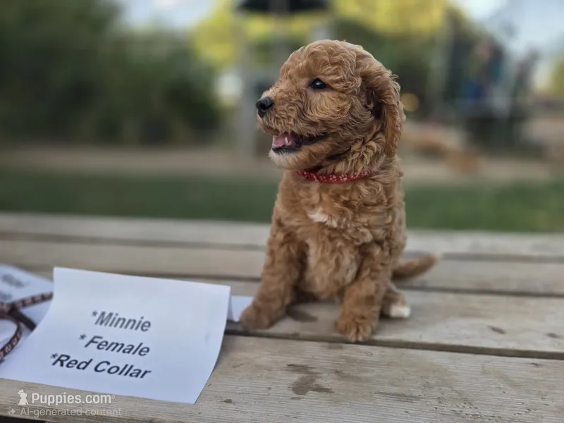 (dark blue) Minnie  – Goldendoodle, Miniature Goldendoodle puppy for sale in Penrose, CO