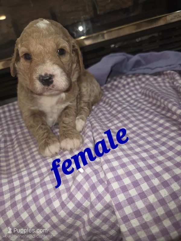 (dark blue) Minnie  – Goldendoodle, Miniature Goldendoodle puppy for sale in Penrose, CO
