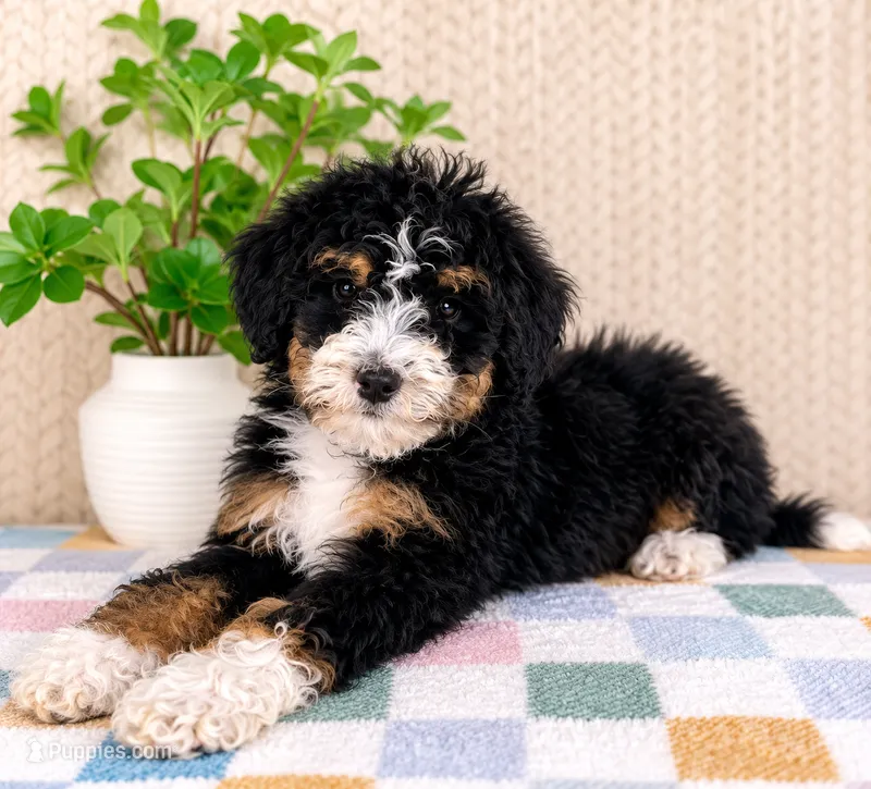 Birdie – Miniature Bernedoodle puppy for sale in Greenwood, IN