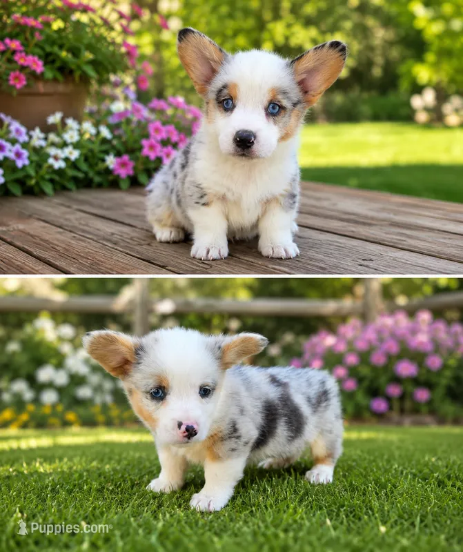 Blue Merle Boy – Pembroke Welsh Corgi puppy for sale in Milton, WI