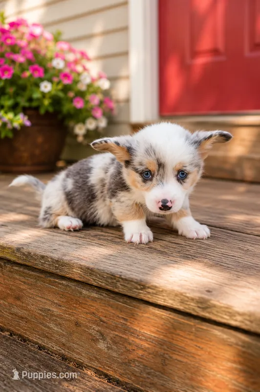 Dilute Blue Merle, a male Pembroke Welsh Corgi for sale in Milton, WI – 1 of 1