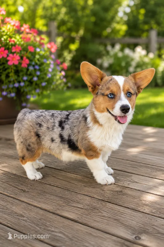 Breslyn Blue Merle – Pembroke Welsh Corgi puppy for sale in Milton, WI