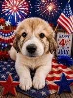 Mustard color collar, a male Great Pyrenees for sale in Correctionville, IA – 1 of 2