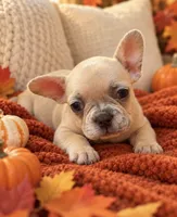 Lilac/Cocoa Fawn Merle DNA confirmed - collar baby pink, a female French Bulldog for sale in Millville, MN – 1 of 9