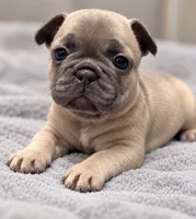 Ruby - DNA-Confirmed Blue Fawn Female • Carries Chocolate., a female French Bulldog for sale in Millville, MN – 3 of 8
