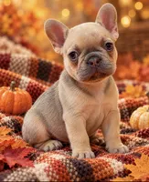 Dilute Cocoa Fawn/Sable DNA confirmed - White Collar, a female French Bulldog for sale in Millville, MN – 2 of 9