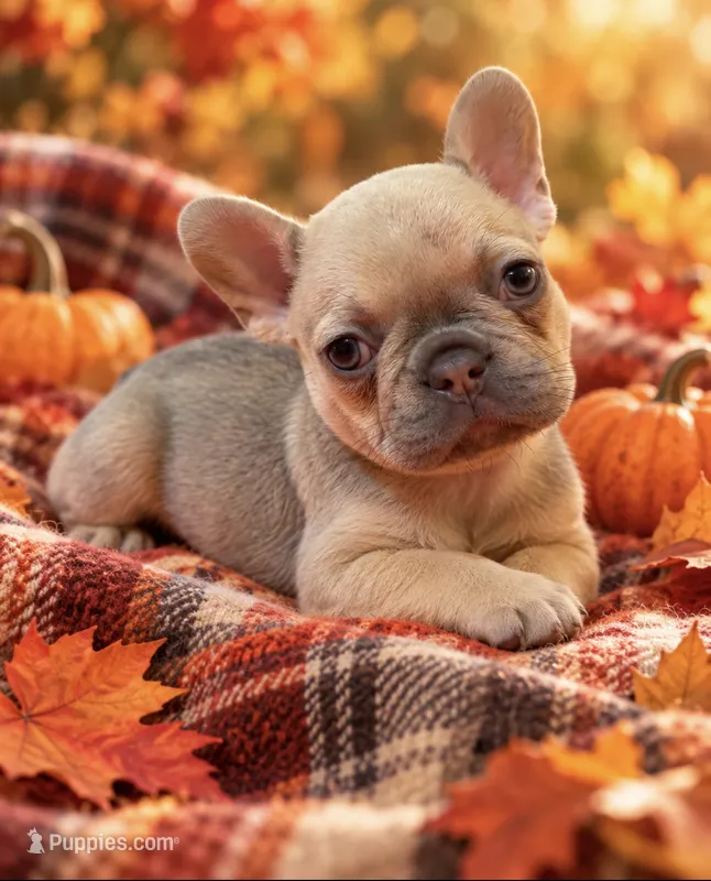 Dilute Cocoa Fawn/Sable DNA confirmed - White Collar – French Bulldog puppy for sale in Millville, MN