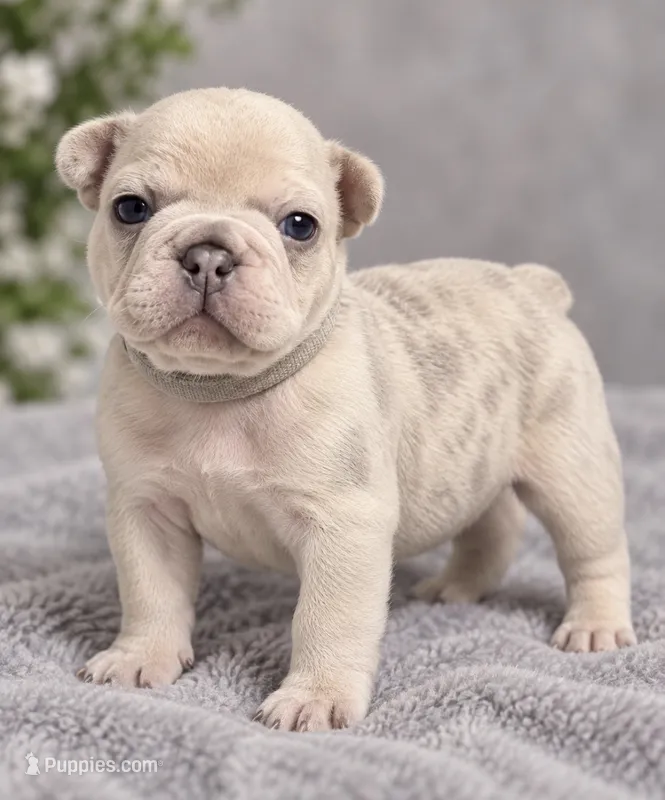 Female grey pearl - Very Light Lilac Merle – French Bulldog puppy for sale in Millville, MN