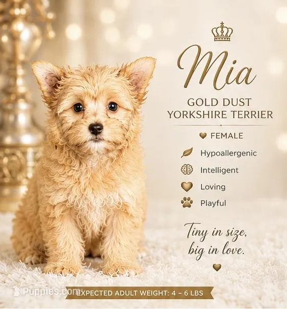 Mia (GET NOW PAY LATER)  – Yorkshire Terrier puppy for sale in Hershey, PA