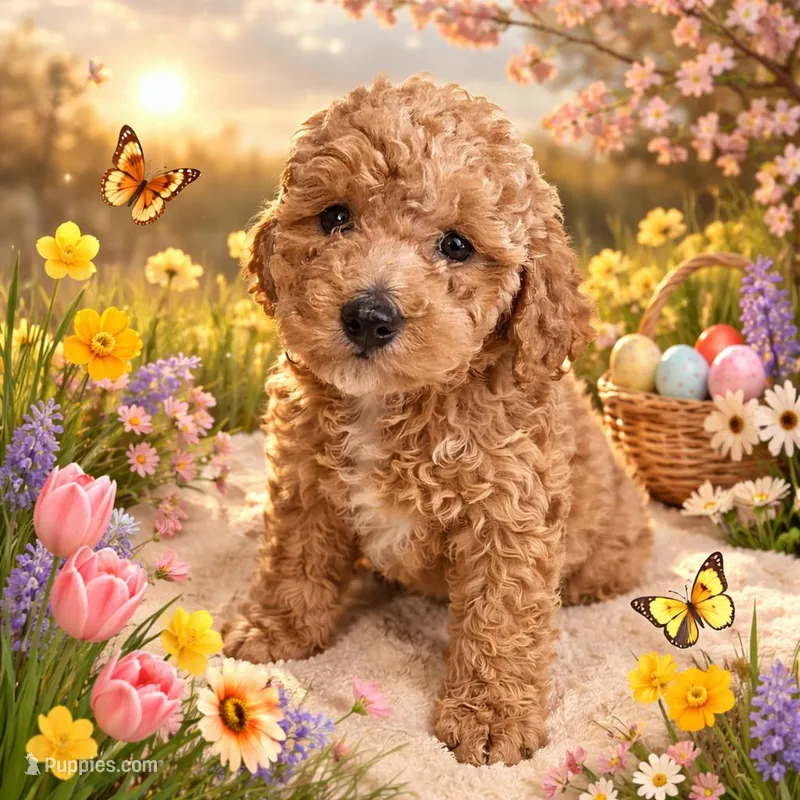 AKC Mini Poodle Male - Sage