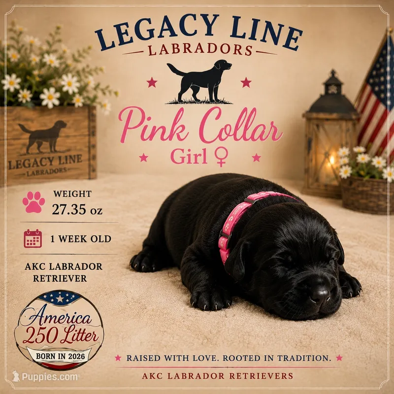 Pink Collar – Labrador Retriever puppy for sale in Kane, IL