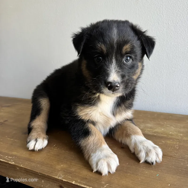 George – Australian Shepherd puppy for sale in Chesterfield, MI