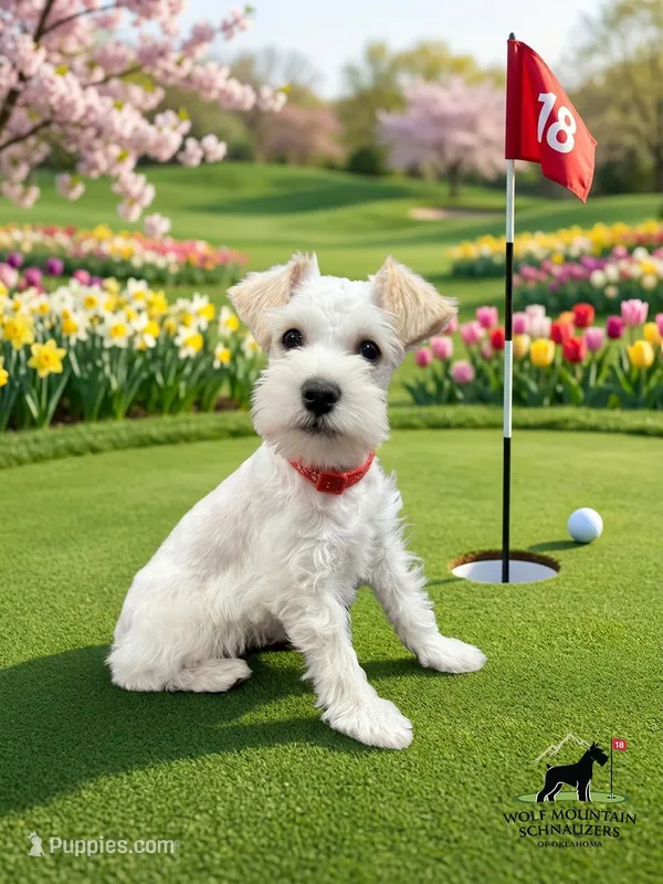 AKC Mega Coat- Red Female – Miniature Schnauzer puppy for sale in Wister, OK