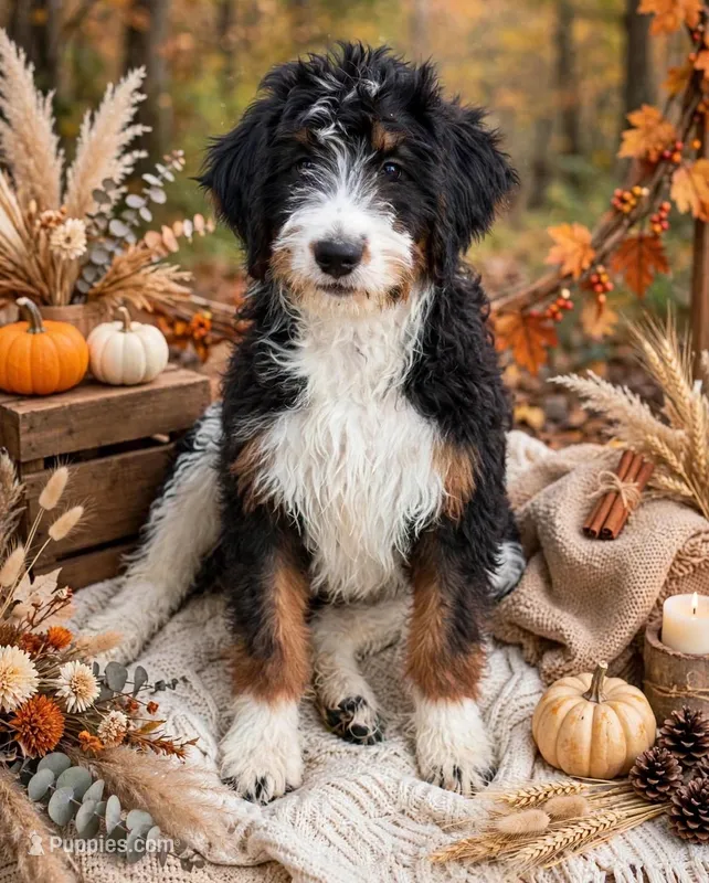 Juniper – Bernedoodle puppy for sale in Pekin, IL