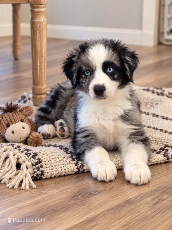 Patch – Australian Shepherd puppy for sale in Phelan, CA