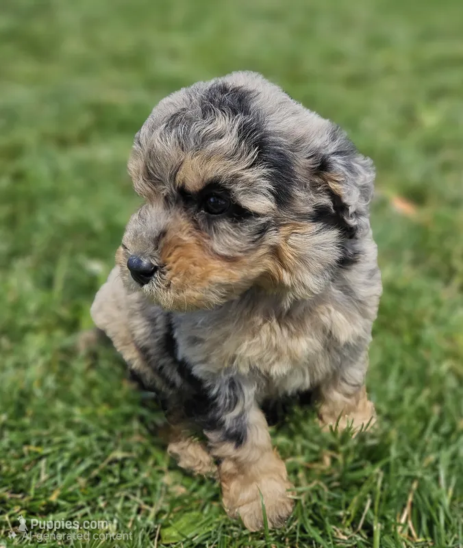 Blue 💙 Merle Boy Cookie 🍪 Dough 💙  – Soft Coated Wheaten Terrier, Whoodle puppy for sale in Los Angeles, CA