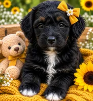 Star, a female Bernedoodle for sale in Hickory, NC – 2 of 10