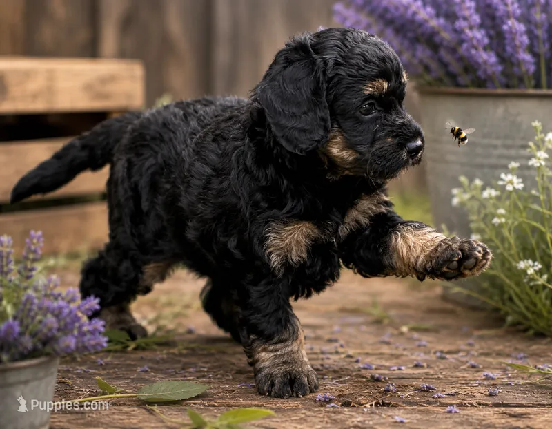 Venus – Bernedoodle puppy for sale in Hickory, NC