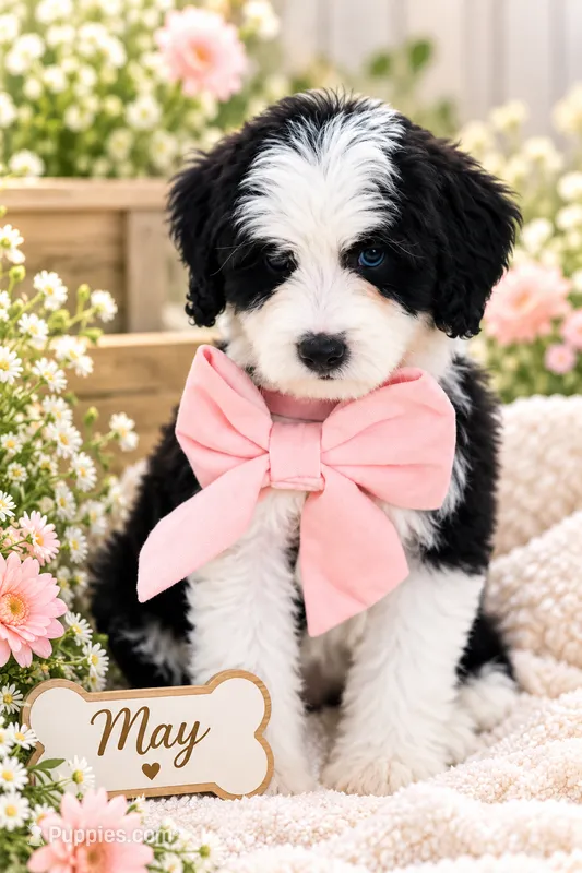 May – Bernedoodle puppy for sale in Chino Hills, CA