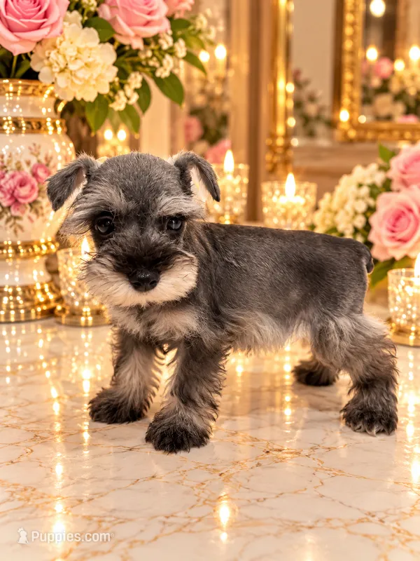 Chanel chocolate salt pepper – Miniature Schnauzer puppy for sale in Orlando, FL