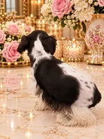 Godiva chocolate n white GREEN EYES, a female Miniature Schnauzer for sale in Orlando, FL – 4 of 5