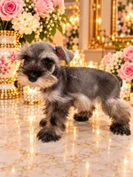 Chanel chocolate salt pepper, a female Miniature Schnauzer for sale in Orlando, FL – 5 of 5