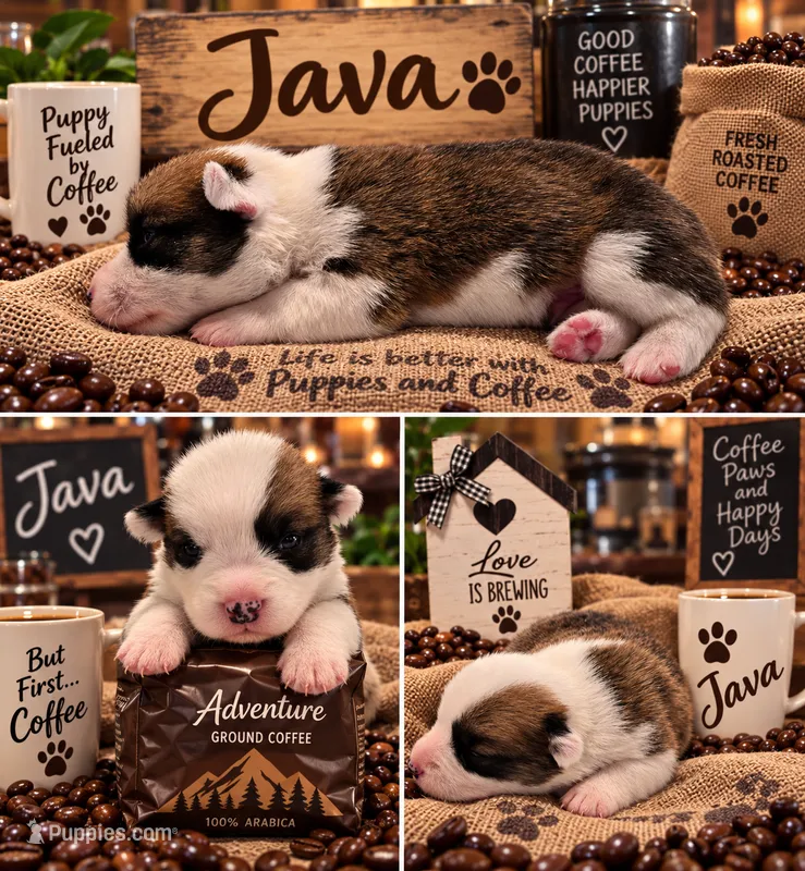 "JAVA" From The Coffee Cafe – Pembroke Welsh Corgi puppy for sale in Bushnell, FL