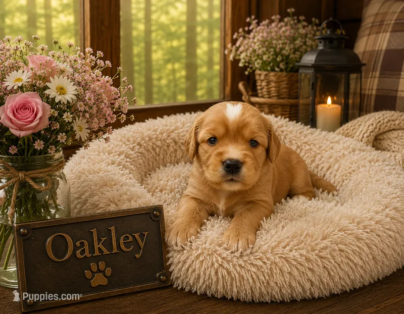 Oakley – Miniature Golden Retriever puppy for sale in Springfield, MO