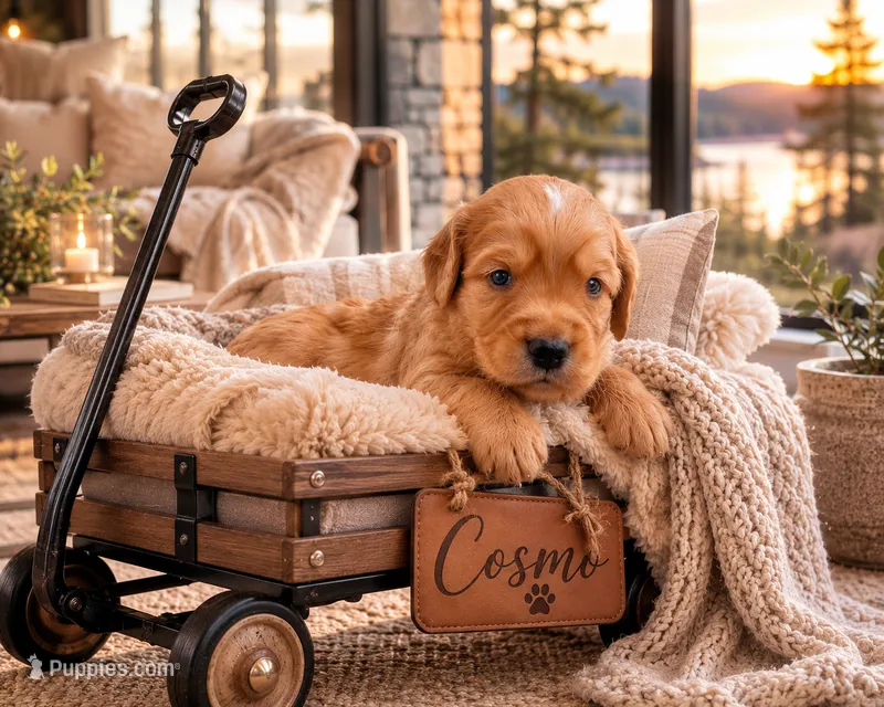 Cosmo – Miniature Golden Retriever puppy for sale in Springfield, MO