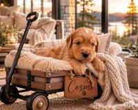 Cosmo, a male Miniature Golden Retriever for sale in Springfield, MO – 1 of 1