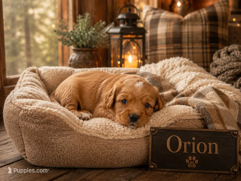 Orion Reserved – Miniature Golden Retriever puppy for sale in Springfield, MO