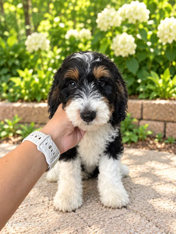 Teddy  – Miniature Bernedoodle puppy for sale in Temecula, CA
