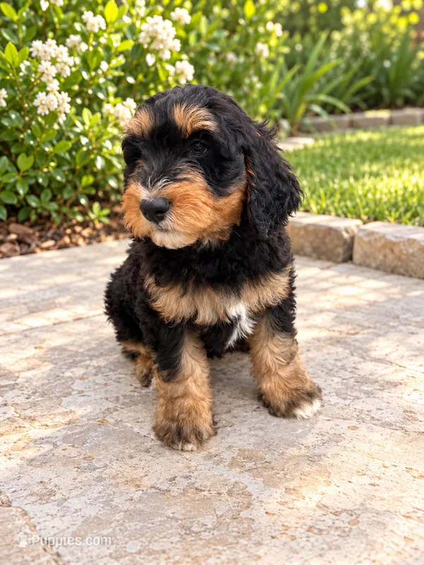 Hazel  – Miniature Bernedoodle puppy for sale in Temecula, CA