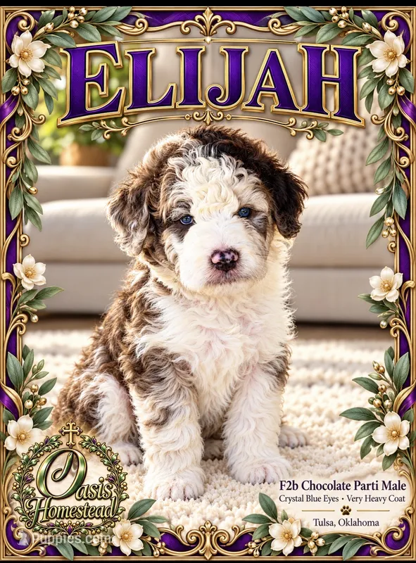 ELiJAH- Most Beautiful Crystal Blue Eyed Doodle Ever – Aussiedoodle, Poodle - Standard  puppy for sale in Tulsa, OK