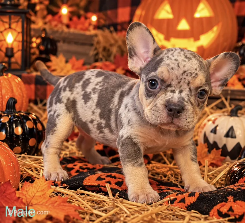 French Bulldog X American Bully Merle male  – French Bulldog, American Bully puppy for sale in Albany, NY