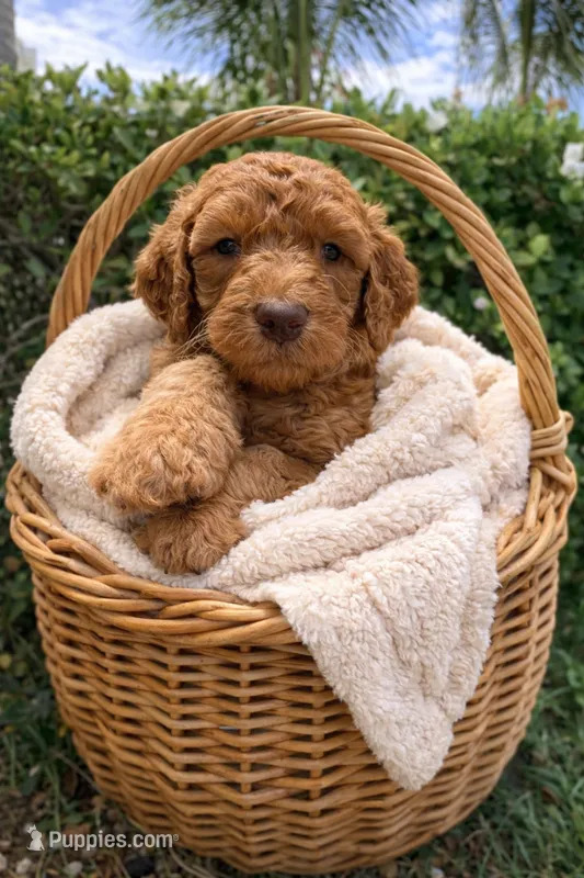 Purple Collar Standard Goldendoodle  – Goldendoodle, Poodle - Standard  puppy for sale in West Palm Beach, FL