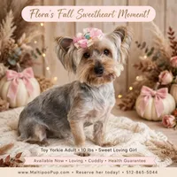 Flora, a female Yorkshire Terrier for sale in Taylor, TX – 4 of 5