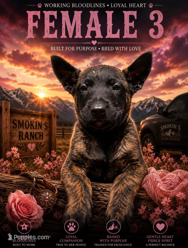 Belle Starr – Belgian Malinois, Dutch Shepherd puppy for sale in Colorado Springs, CO
