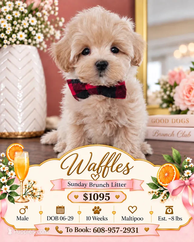 Waffles - Toy Maltipoo Puppy – Maltipoo puppy for sale in Madison, WI