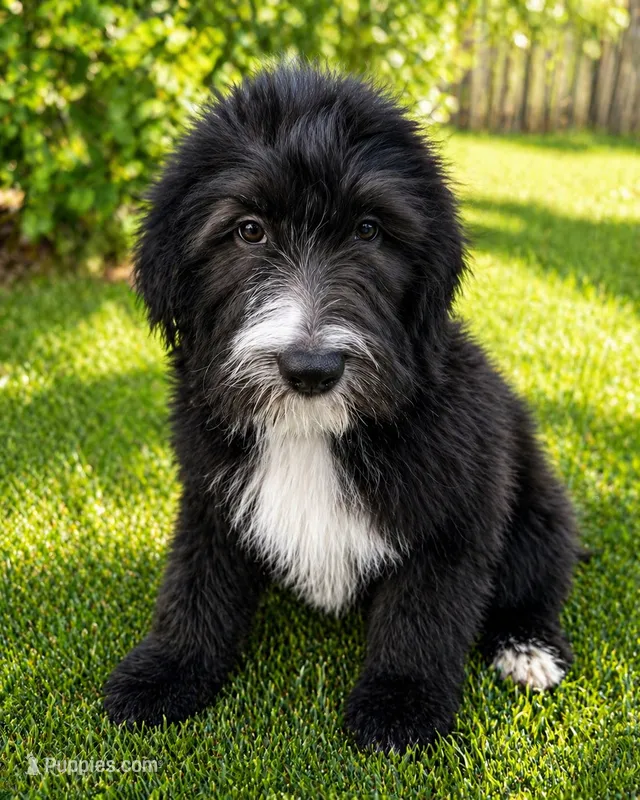 Onyx, a female Sheepadoodle for sale in Beverly Hills, CA – 1 of 2