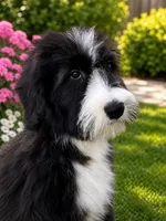 Oreo, a female Old English Sheepdog and Poodle - Standard  for sale in Beverly Hills, CA – 2 of 3
