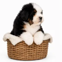 Topper- black Tri Color, a male Miniature Bernedoodle for sale in Cookeville, TN – 3 of 4