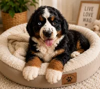 Nova- blue eye 💙, a female Bernedoodle for sale in Cookeville, TN – 2 of 2