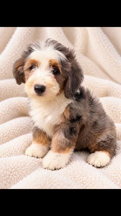 Cooper, a male Miniature Bernedoodle for sale in Cookeville, TN – 3 of 5
