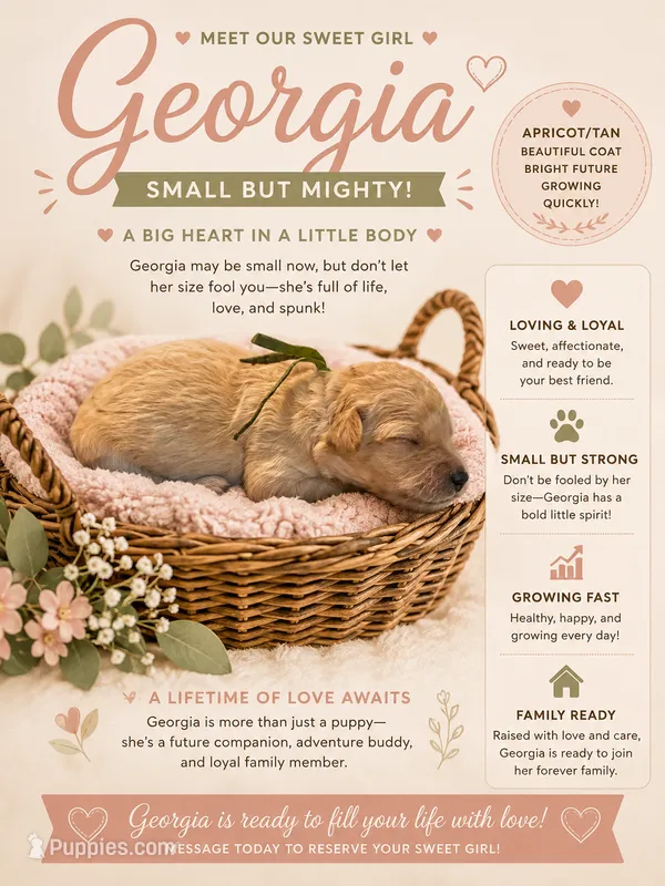 Georgia  – Goldendoodle puppy for sale in Clarkridge, AR