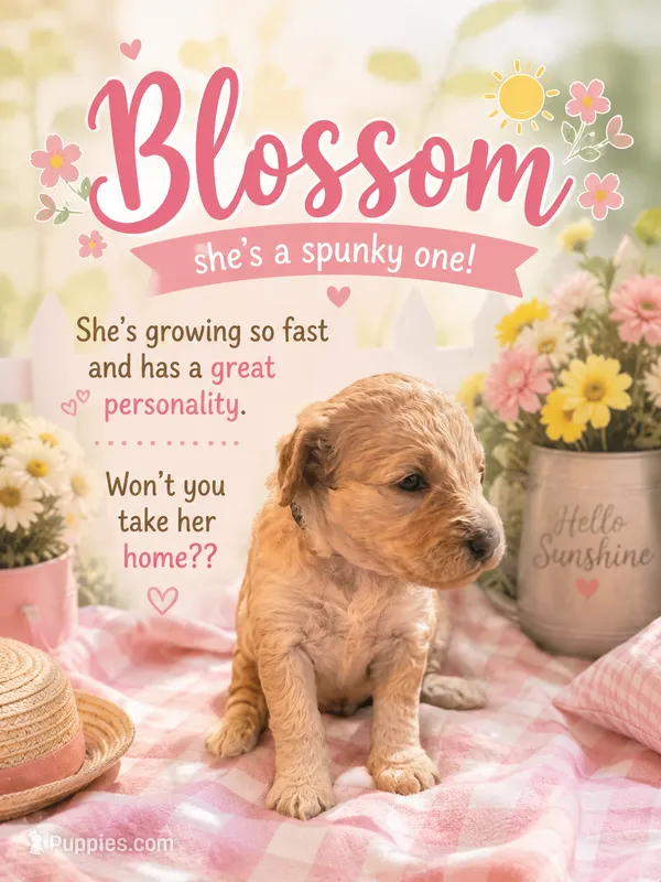 Blossom  – Goldendoodle puppy for sale in Clarkridge, AR