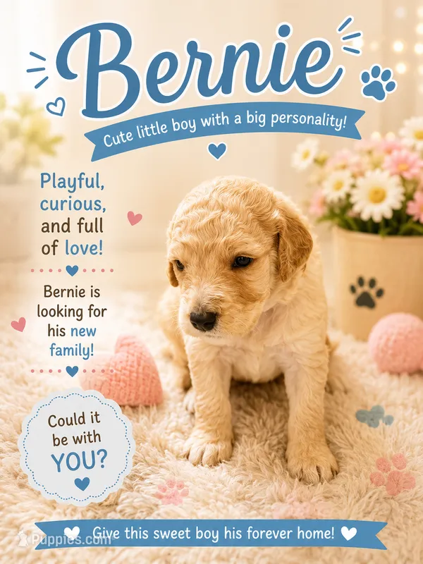 Bernie – Goldendoodle puppy for sale in Clarkridge, AR