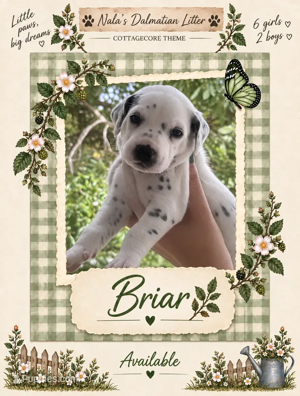 Briar  – Dalmatian puppy for sale in Lehigh Acres, FL
