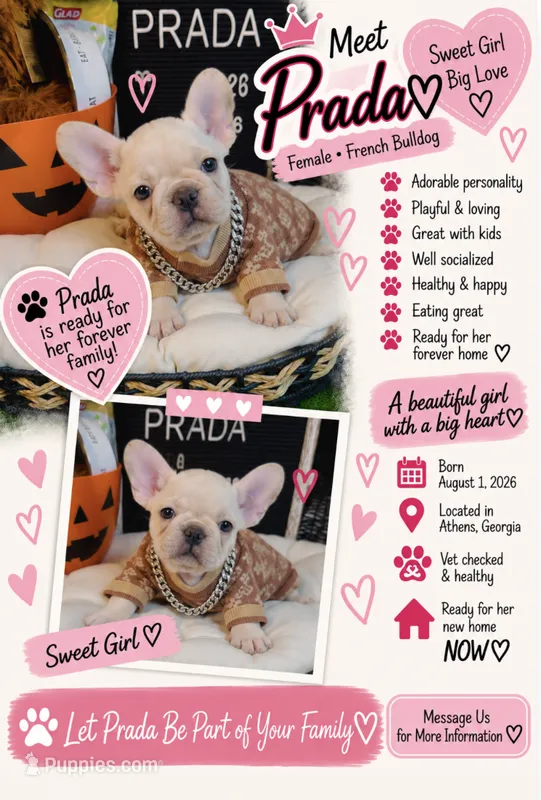 Prada – French Bulldog puppy for sale in Watkinsville, GA